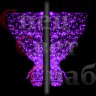 Светодиодная консоль Занавес двойная Фиолетовая