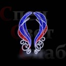 Стела квартет "Крылья памяти" 150х120 см триколор