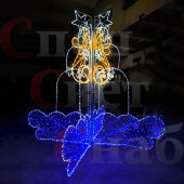 Уличный световой фонтан "Большая История" Звездный Вальс