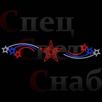Перетяжка светодиодная уличная "Звезда России" волна