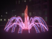 Светодиодный фонтан "Симфония" Сине-Красный