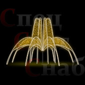 Светодиодный фонтан Скайлайн 2,5*4 м Теплый белый
